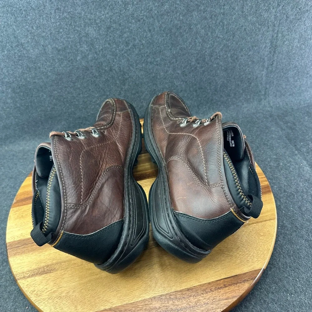 Timberland Mens Genuine Leather Moc Toe Work Boot Shoes Sz 12M Brown 79501 retro